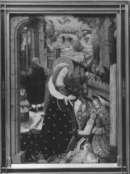 Aschaffenburger Triptychon: Geburt Christi, 1500, Master of the Wendelin Altar