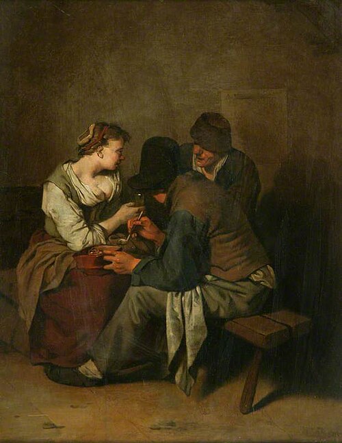 Three Peasants Seated Together, 1657, Cornelis Bega