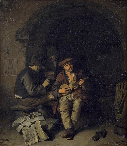 The blind Fiddler, , Cornelis Bega