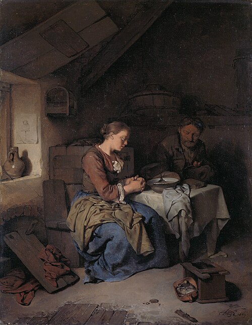 Saying Grace, 1663, Cornelis Bega