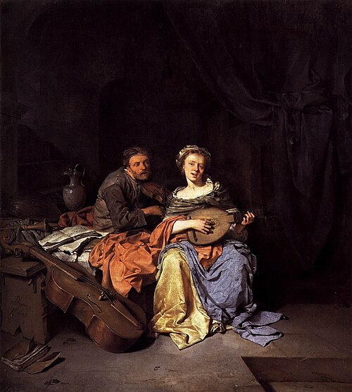The Music Lesson, 1663, Cornelis Bega