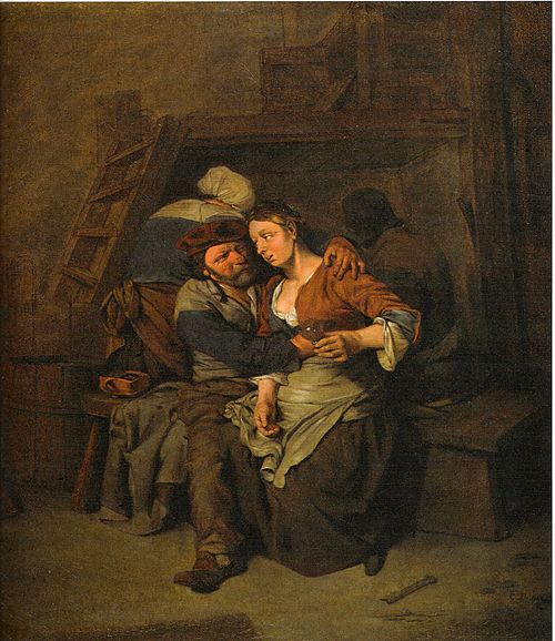 Couple amoureux, 1658, Cornelis Bega