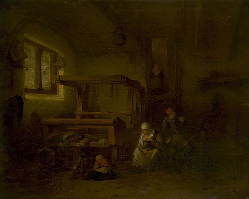 Weaver's Family, 1654, Cornelis Bega