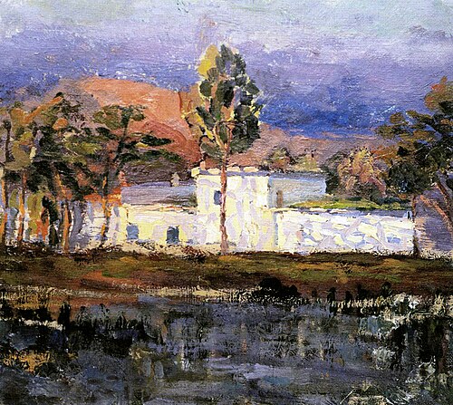 Пейзаж с домом, 1919, Bahruz Kangarli