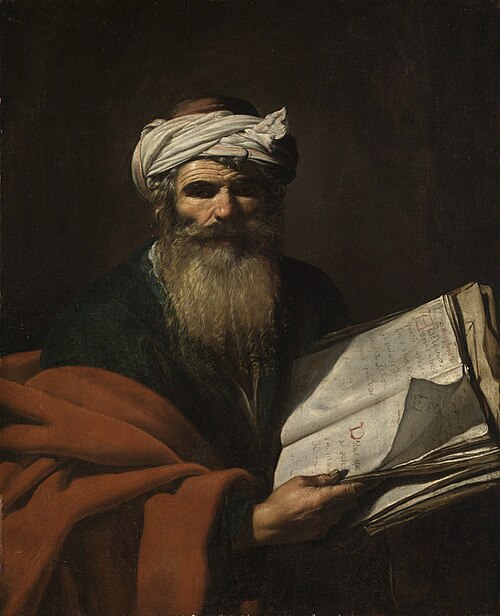 Prophet with book, , Le Caravage