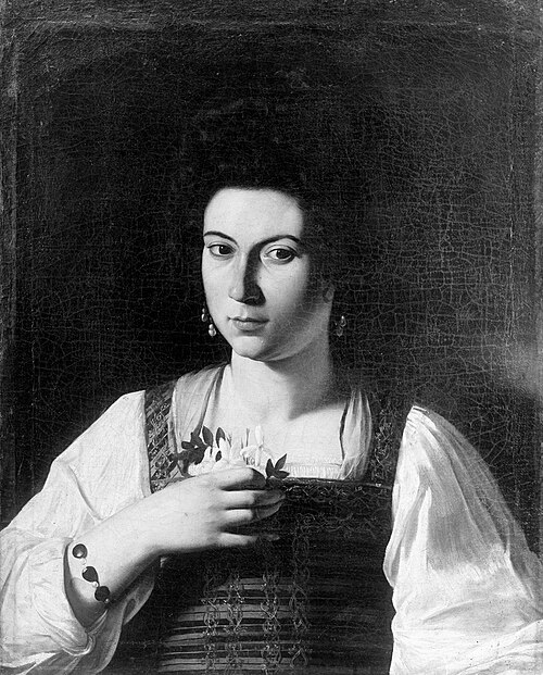 Portrait of a Young Woman, 1590, Le Caravage