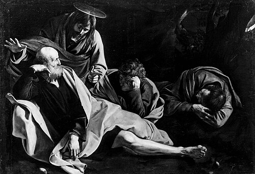 Christ on the Mount of Olives, 1603, Le Caravage