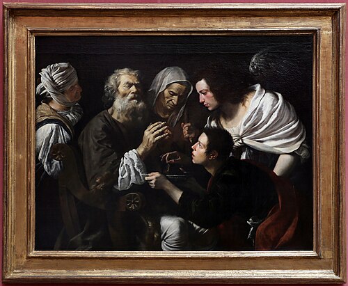 The Healing of Tobit, 1617, Le Caravage
