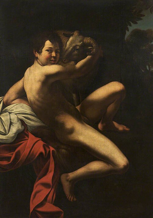 Saint John the Baptist, 1650, Le Caravage