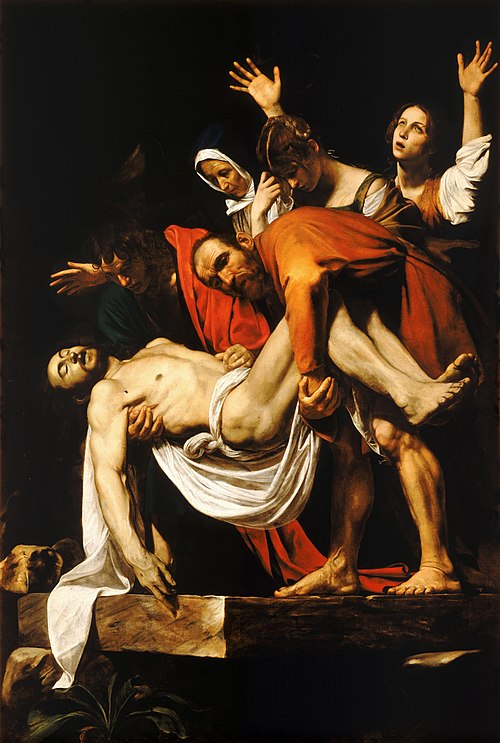La Mise au tombeau, 1600, Le Caravage