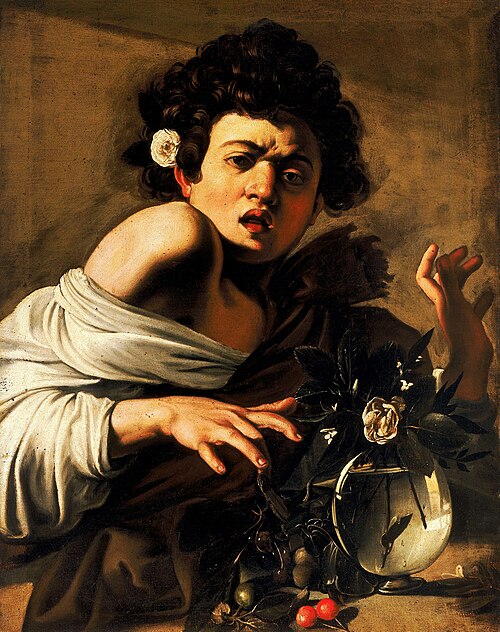 Garçon mordu par un lézard, 1597, Le Caravage
