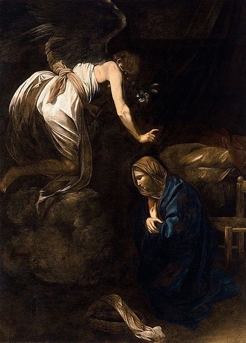 L'Annonciation, 1608, Le Caravage