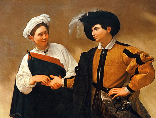 La Diseuse de bonne aventure, 1594, Le Caravage