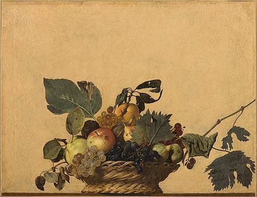 Corbeille de fruits, 1600, Le Caravage