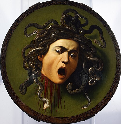 Méduse, 1597, Le Caravage