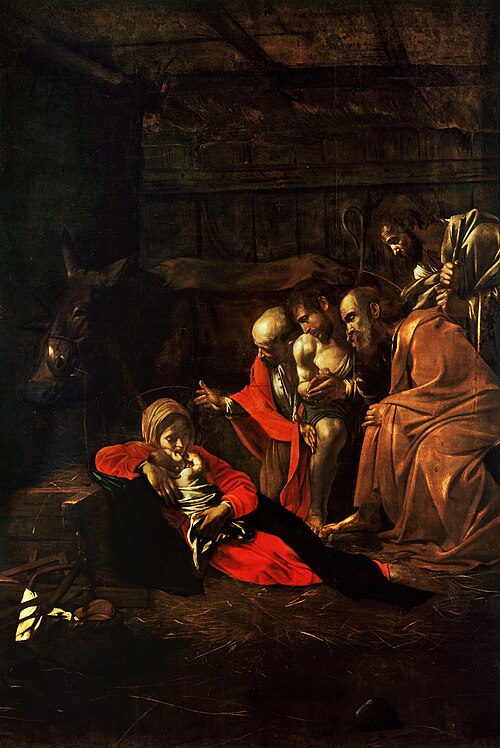 L'Adoration des bergers, 1609, Le Caravage