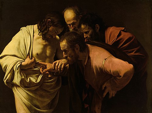 L'Incrédulité de saint Thomas, 1602, Le Caravage