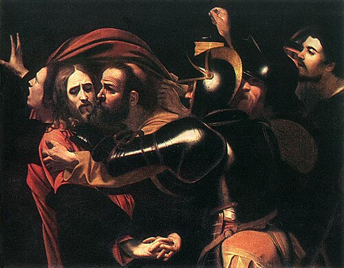 L'Arrestation du Christ, 1600, Le Caravage