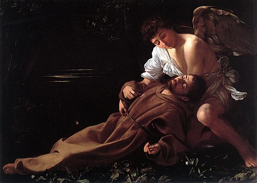 L'Extase de saint François, 1594, Le Caravage