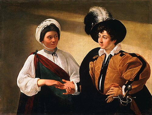 La Diseuse de bonne aventure, 1596, Le Caravage