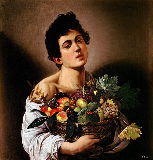 Garçon avec un panier de fruits, 1594, Le Caravage
