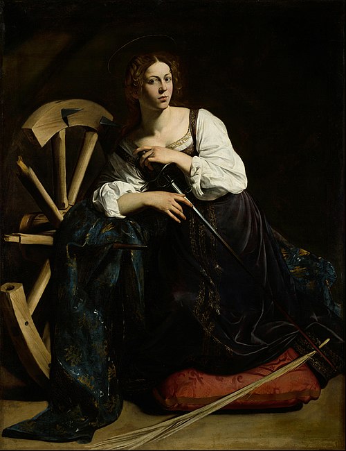 Saint Catherine of Alexandria, 1598, Caravaggio