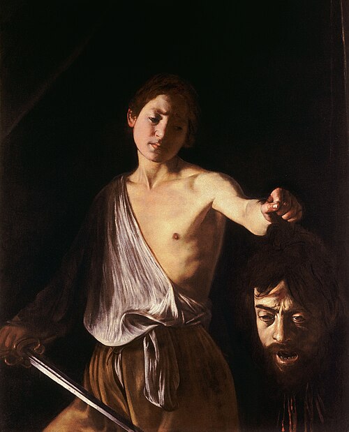 David with the Head of Goliath, 1605, Caravaggio