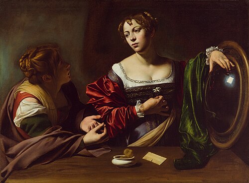 Marthe et Marie-Madeleine, 1598, Le Caravage