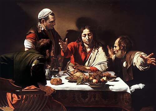 Supper at Emmaus, 1601, Caravaggio