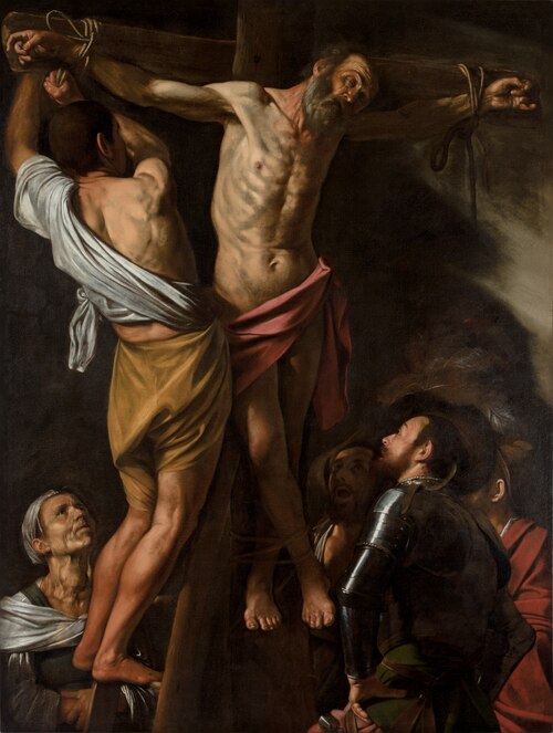 The Crucifixion of Saint Andrew, 1607, Caravaggio