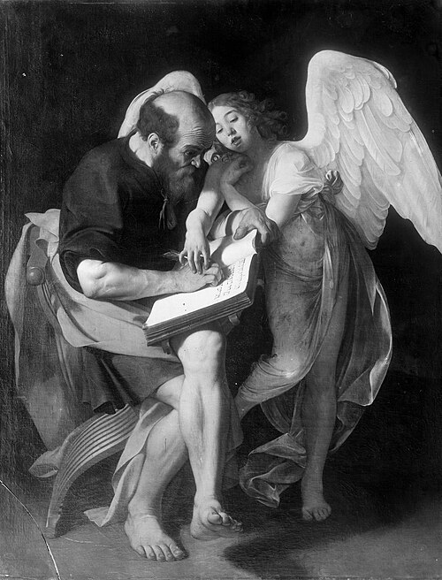 Saint Matthew and the Angel, 1602, Caravaggio