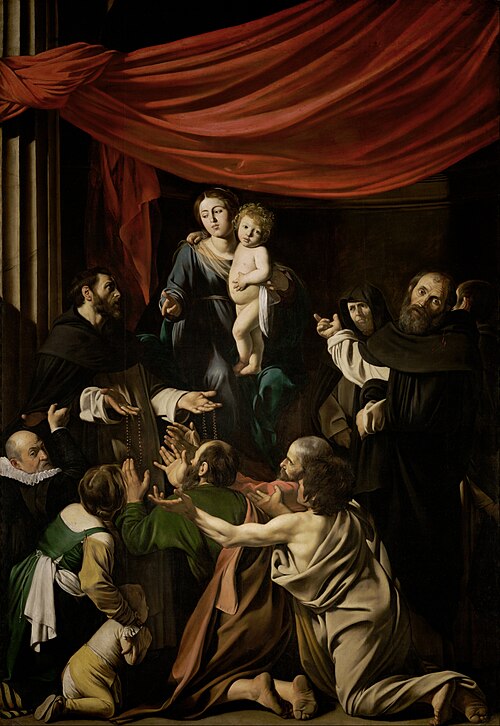 Madonna of the Rosary, 1607, Caravaggio