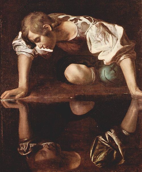 Narcisse, 1600, Le Caravage