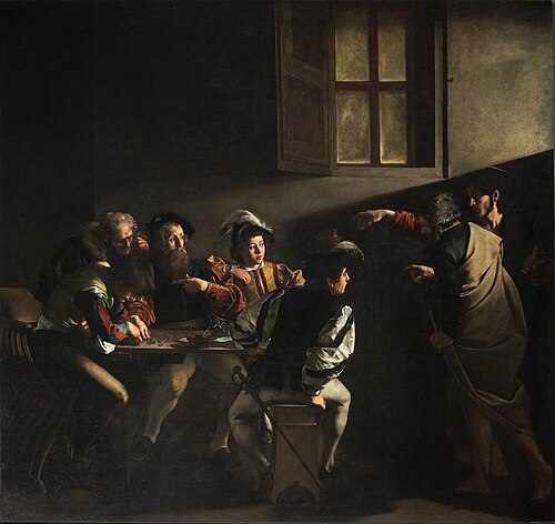The Calling of Saint Matthew, 1609, Caravaggio
