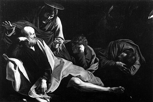 Le Christ au mont des Oliviers, 1605, Le Caravage