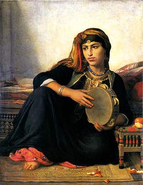 Joueuse De Tambourin, 1850, Félix-Auguste Clément