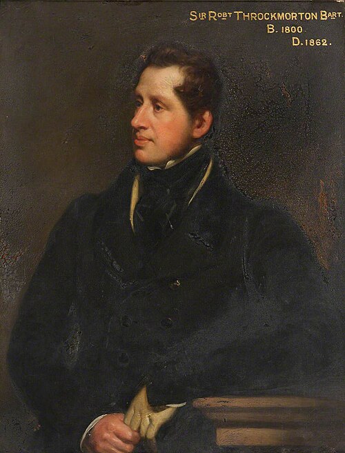 Sir Robert George Throckmorton, 8th Bt (1800-1862), 1830, Thomas Phillips