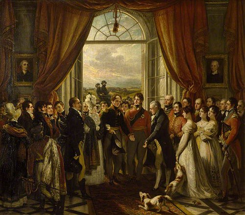 The Allied Sovereigns at Petworth, 24 June, 1814, 1817, Thomas Phillips