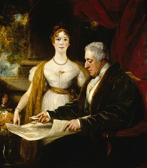 George O’Brien Wyndham, 3rd Earl of Egremont (1751-1837) and his Daughter Mary Wyndham, Countess of , 1811, Thomas Phillips