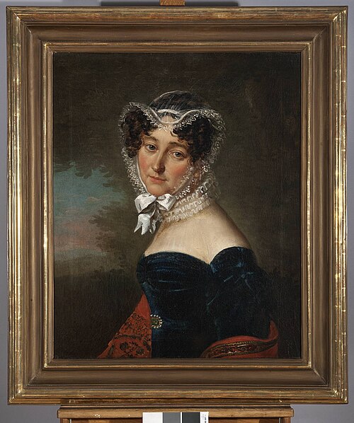 Portrait of Józefa Węgleńska née Tyrowska, 1824, Aleksander Kokular