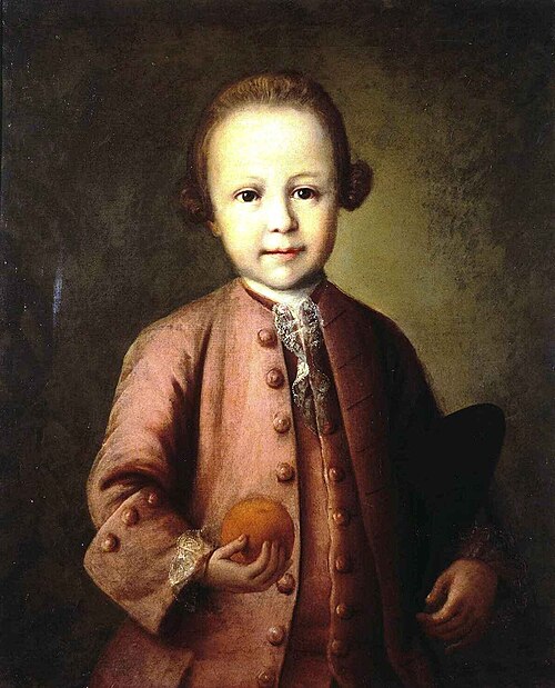 Portrait of Savva Yakovlev as a Child, 1775, Mina Kolokolnikov
