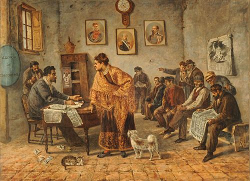 Employment agency, 1850, Martín Boneo