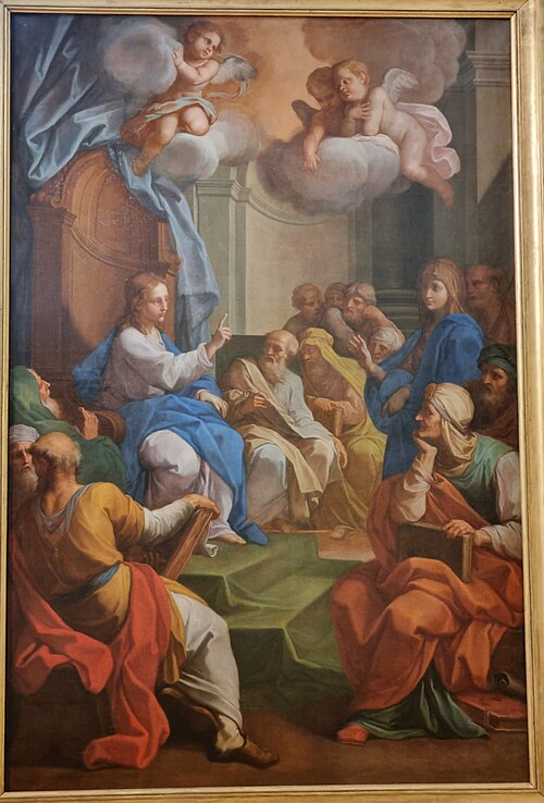 Le Christ parmi les docteurs, 1759, Placido Costanzi