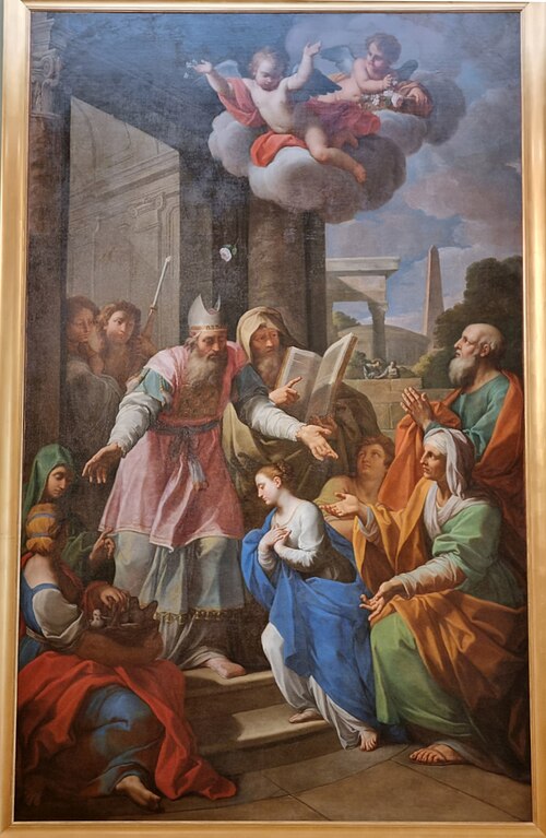 La présentation de la Vierge au Temple, 1758, Placido Costanzi