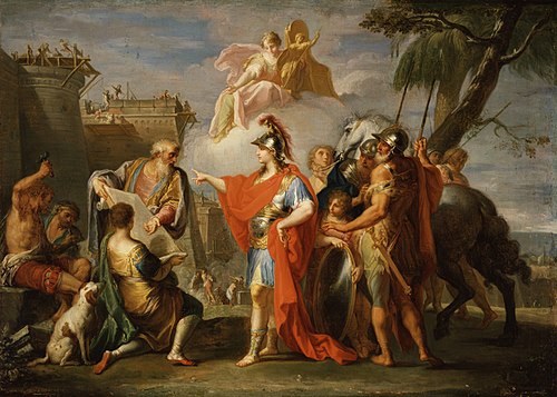 Alexander the Great Founding Alexandria, 1736, Placido Costanzi
