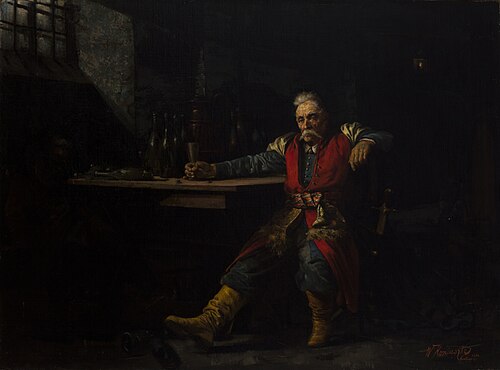 Nobleman Drinking Mead, 1881, Wacław Koniuszko