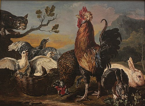Animaux de basse-cour, 1800, Angelo Maria Crivelli