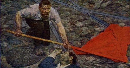 Raise the flag, 1958, Geli Korjev