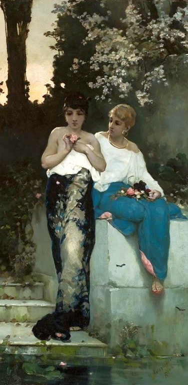 The Two Roman women., 1870, Wilhelm Kotarbiński