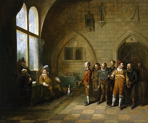 Falstaff choosing his recruits, 1818, John Cawse